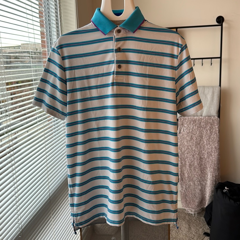 Greyson Striped Golf Polo